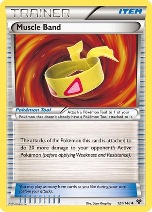 Muscle Band 121 - Reverse Holofoil XY Base Set - Uncommon