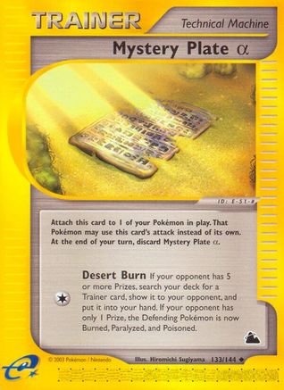 Mystery Plate Alpha - Reverse Holofoil Skyridge - Uncommon