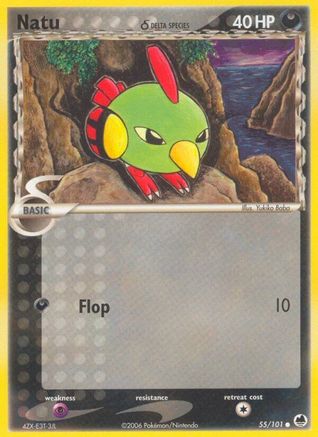 Natu (Delta Species) 055 - Reverse Holofoil Dragon Frontiers - Common