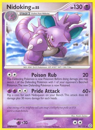 Nidoking - Reverse Holofoil Secret Wonders - Rare