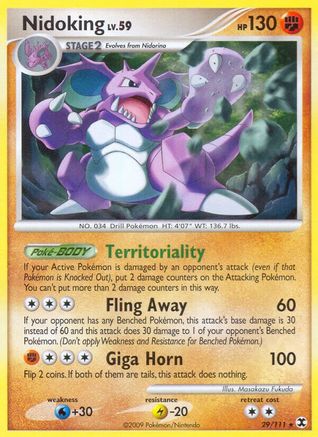 Nidoking Rising Rivals - Rare