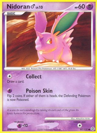Nidoran M - Reverse Holofoil Secret Wonders - Common