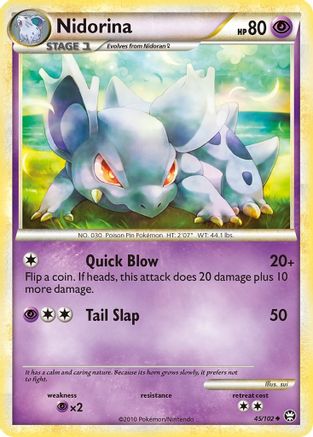 Nidorina - Reverse Holofoil Triumphant - Uncommon