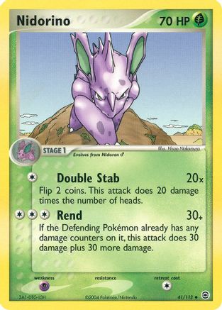 Nidorino FireRed & LeafGreen - Uncommon
