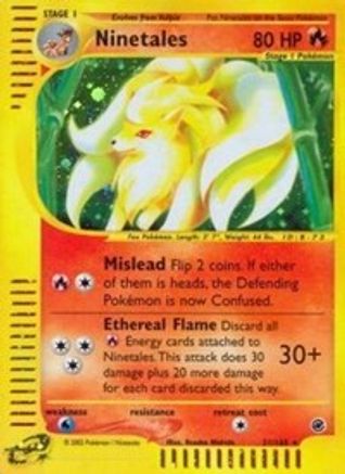 Ninetales (21) - Reverse Holofoil Expedition - Holo Rare