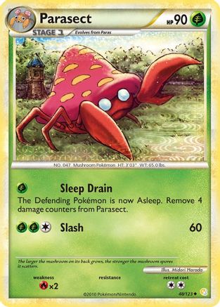 Parasect 048 - Reverse Holofoil HeartGold SoulSilver - Uncommon