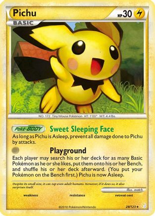 Pichu 028 HeartGold SoulSilver - Rare