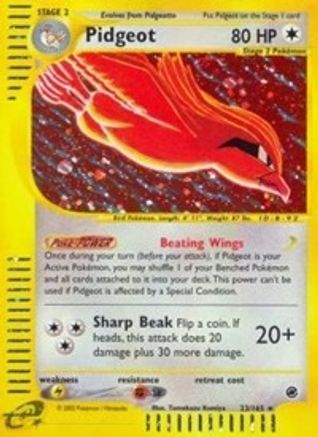Pidgeot (23) - Reverse Holofoil Expedition - Holo Rare