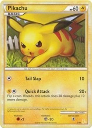 Pikachu (#2) HGSS Trainer Kit Gyarados & Raichu - Common