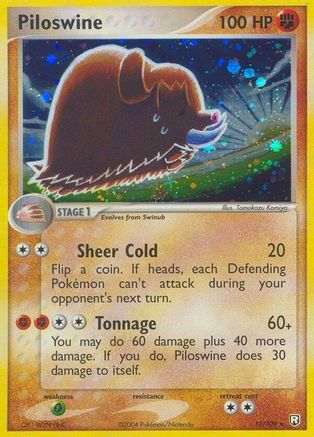 Piloswine 013 - Holofoil Team Rocket Returns - Holo Rare