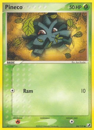 Pineco/115 - Reverse Holofoil Unseen Forces - Common