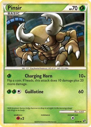 Pinsir - Reverse Holofoil Undaunted - Uncommon