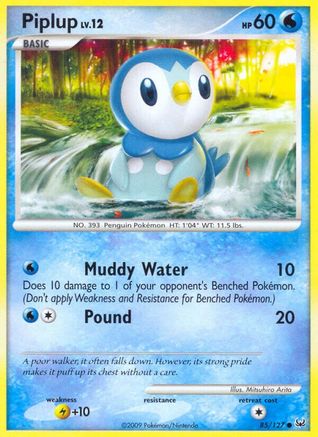 Piplup/127 - Reverse Holofoil Platinum - Common