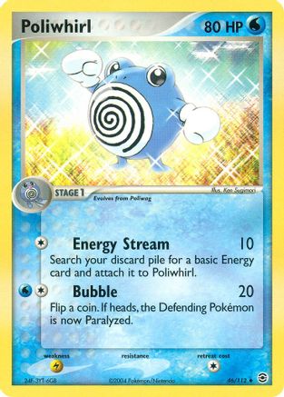 Poliwhirl - Reverse Holofoil FireRed & LeafGreen - Uncommon