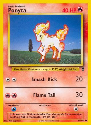Ponyta 087 - Reverse Holofoil Legendary Collection - Common