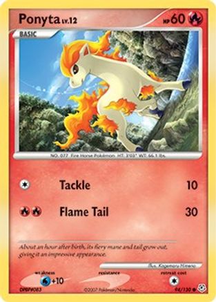 Ponyta 094 - Reverse Holofoil Diamond and Pearl - Common
