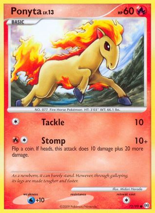 Ponyta (72) (72) 072 Arceus - Common