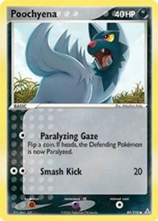 Poochyena 080/110 - Reverse Holofoil Holon Phantoms - Common