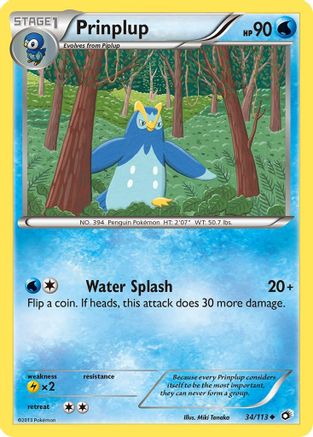 Prinplup Legendary Treasures - Uncommon