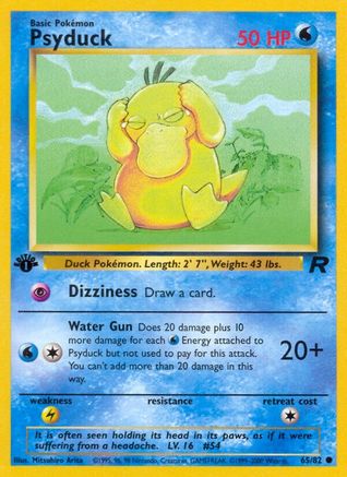 Psyduck 065 - 1st Edition Team Rocket - Common