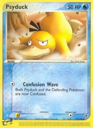 Psyduck 073 - Reverse Holofoil Sandstorm - Common