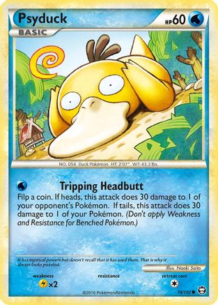 Psyduck 074 - Reverse Holofoil Triumphant - Common