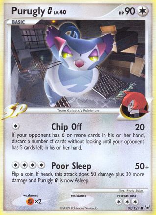 Purugly G - Reverse Holofoil Platinum - Common