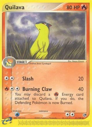 Quilava - Reverse Holofoil Sandstorm - Uncommon