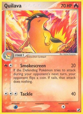 Quilava - Reverse Holofoil Unseen Forces - Uncommon