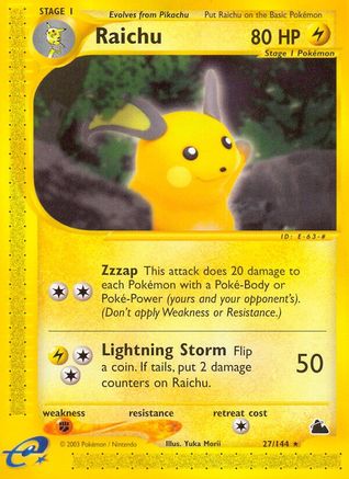 Raichu (27) Skyridge - Rare