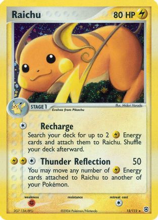 Raichu - Holofoil FireRed & LeafGreen - Holo Rare