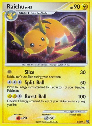 Raichu - Reverse Holofoil Stormfront - Holo Rare