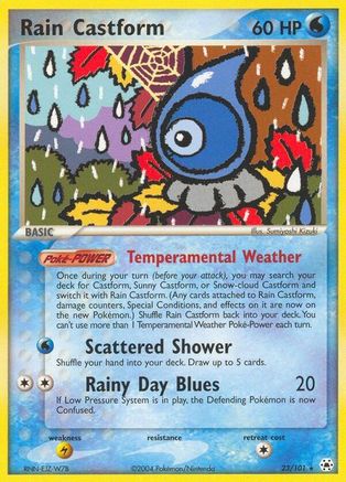 Rain Castform - Reverse Holofoil Hidden Legends - Rare