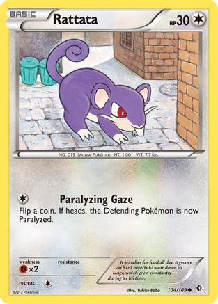 Rattata - Reverse Holofoil Boundaries Crossed - Common