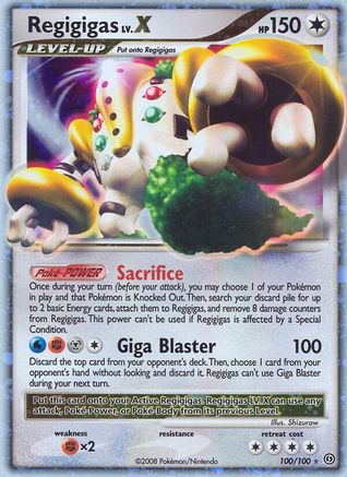 Regigigas LV.X - Holofoil Stormfront - Ultra Rare