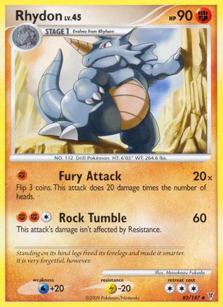Rhydon - Reverse Holofoil Supreme Victors - Uncommon