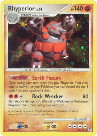 Rhyperior/130 - Holofoil Diamond and Pearl - Holo Rare