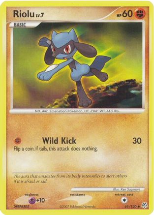 Riolu 061 Diamond and Pearl - Uncommon