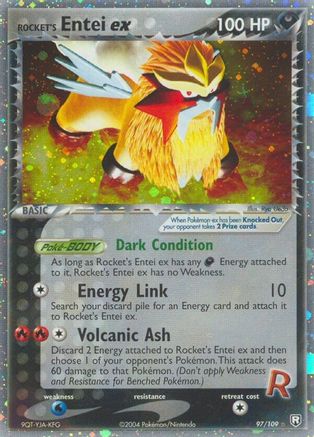 Rocket's Entei ex 097 Team Rocket Returns - Ultra Rare