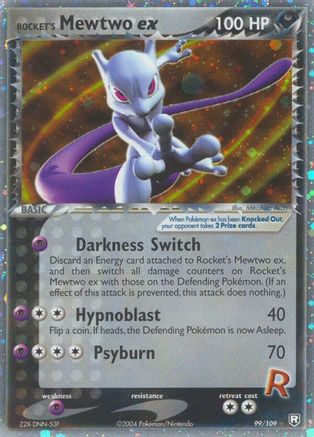 Rocket's Mewtwo ex 099 - Holofoil Team Rocket Returns - Ultra Rare