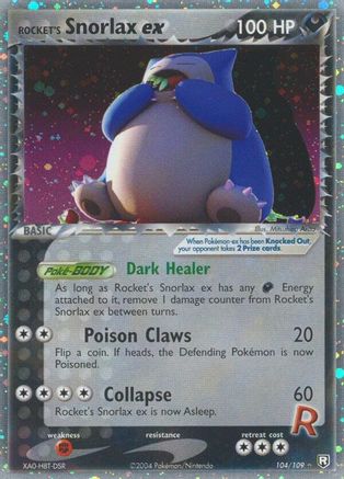 Rocket's Snorlax ex 104 - Holofoil Team Rocket Returns - Ultra Rare