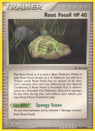 Root Fossil - Reverse Holofoil Power Keepers - Common