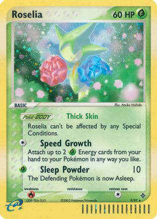 Roselia 009 - Reverse Holofoil Dragon - Holo Rare