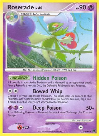 Roserade - Reverse Holofoil Stormfront - Rare