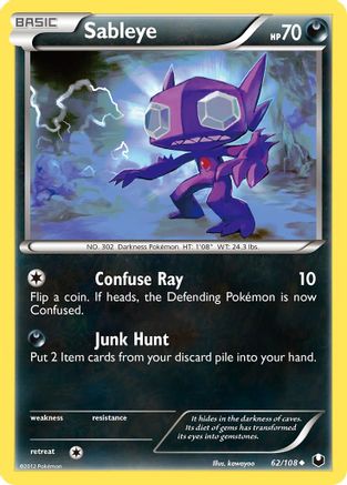 Sableye 062 Dark Explorers - Uncommon