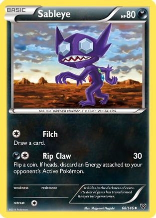 Sableye 068/146 XY Base Set - Uncommon