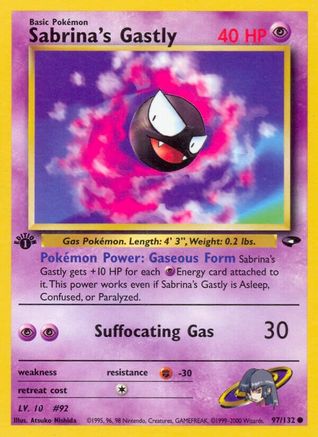 Sabrina's Gastly (97) (97) 097 - 1st Edition Gym Challenge - Common