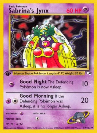 Sabrina's Jynx 059 - 1st Edition Gym Heroes - Uncommon