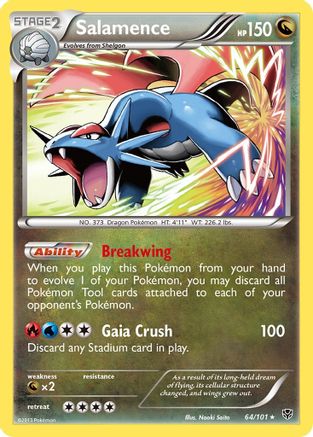 Salamence 064 - Reverse Holofoil Plasma Blast - Holo Rare