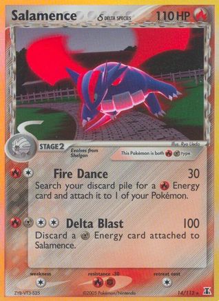 Salamence (Delta Species) 014 - Holofoil Delta Species - Holo Rare